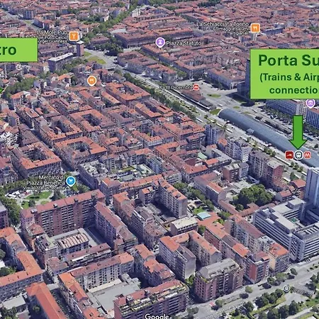 Bell'appartamento In Cit Turin, Interamente Ristrutturato דירה טורינו